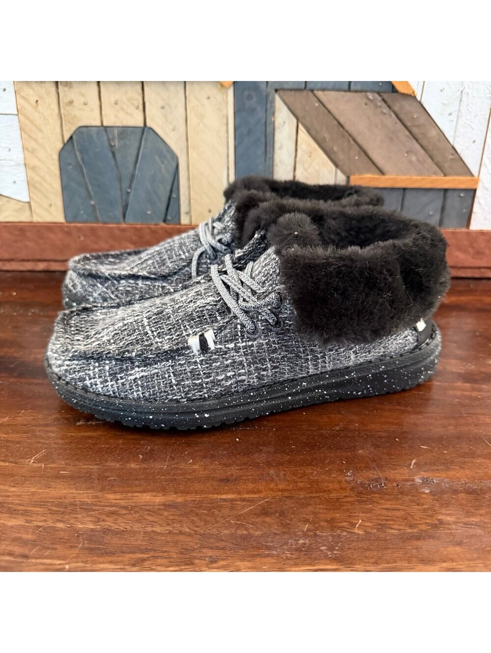 Hey Dude Britt Youth Boho Cookies and Cream Shoes Size Y3 / L4